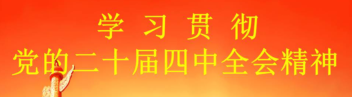 学习贯彻党的二十届四中全会精神